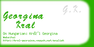 georgina kral business card